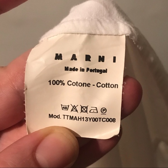 Marni Cotton Poplin White Tank Top L - Picture 6 of 7